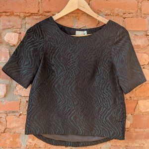 H&M Structured Tiger-Stripe Top